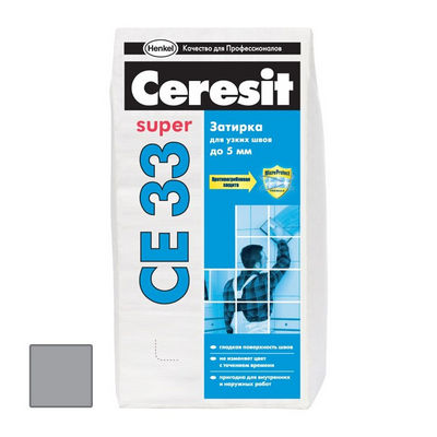 Ceresit CE 33 Super - Затирка для узких швов антрацит