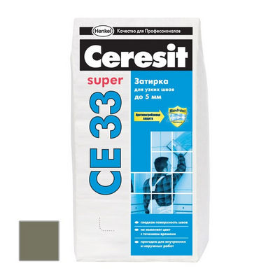 Ceresit CE 33 Super - Затирка для узких швов оливковая