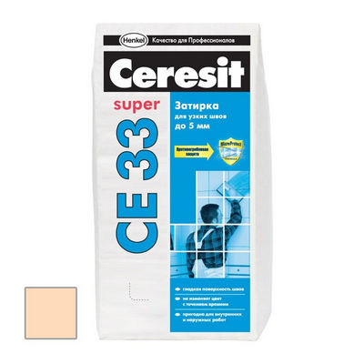Ceresit CE 33 Super - Затирка для узких швов персик
