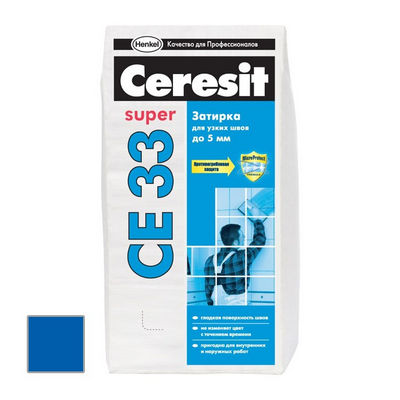 Ceresit CE 33 Super - Затирка для узких швов темно-синяя