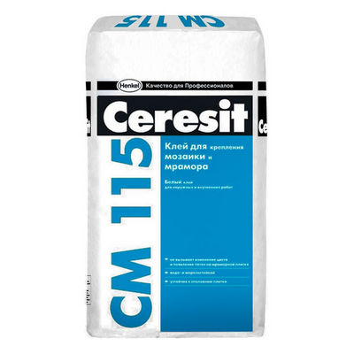 Клей Ceresit CM 115 для мраморной плитки и стеклянной мозаики