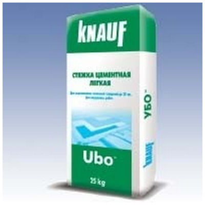 Цементная легкая стяжка Knauf-Ubo