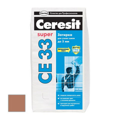 Ceresit CE 33 Super - Затирка для узких швов какао