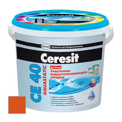 Ceresit CE 40 Aquastatic - Эластичная затирка для плитки кирпич