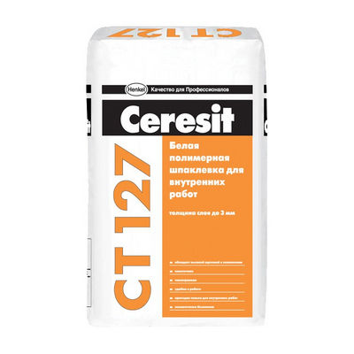 Шпатлевка Ceresit CT 127 для внутренних работ